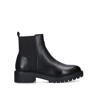 Gliding Black Chunky Ankle Boots from Steve Madden