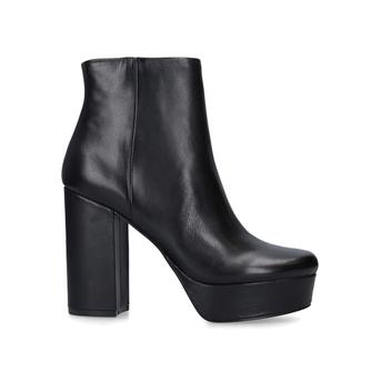 Gratify Black Platform Block Heel Ankle Boots from Steve Madden