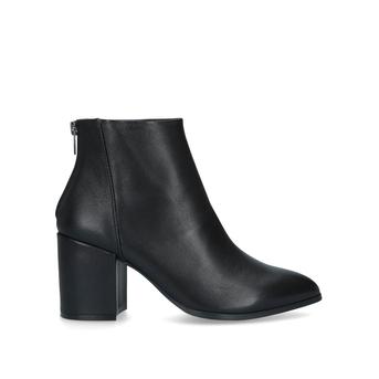 Jillian Black Block Heel Ankle Boots from Steve Madden
