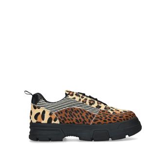 Karter Animal Print Lace Up Trainers from Steve Madden