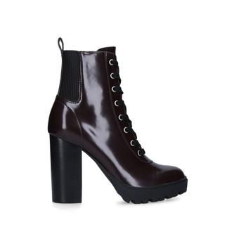 Latch Wine Block Heel Platform Ankle Boots from Steve Madden