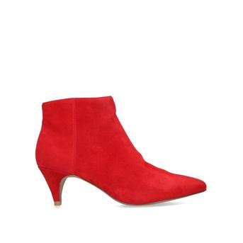Lucinda Red Kitten Heel Ankle Boots from Steve Madden