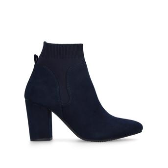 Tobi Navy Block Heel Ankle Boots from KG Kurt Geiger