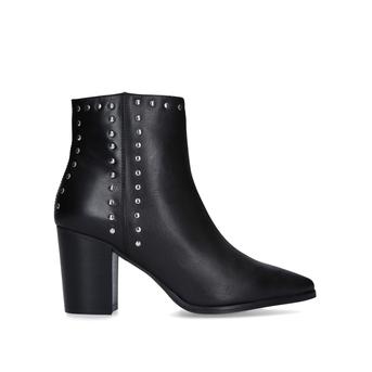 Super Black Studded Block Heel Ankle Boots from Carvela