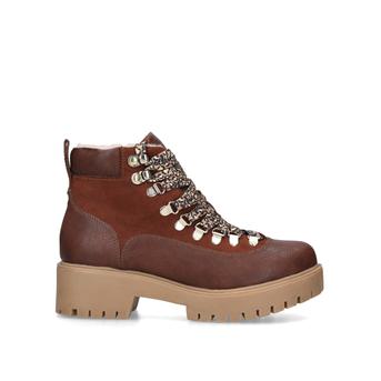 Tango Tan Lace Up Hiker Boots from KG Kurt Geiger