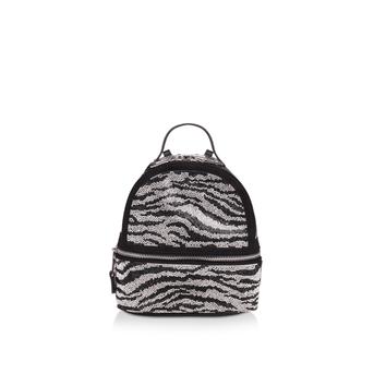 Blioness Zebra Print Embellished Backpack from Steve Madden