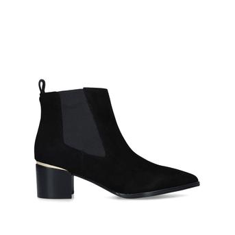 Honor Black Block Heel Ankle Boots from Nine West