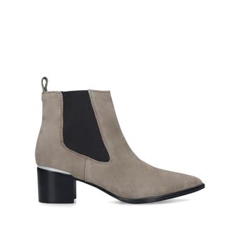Honor Grey Block Heel Ankle Boots from Nine West