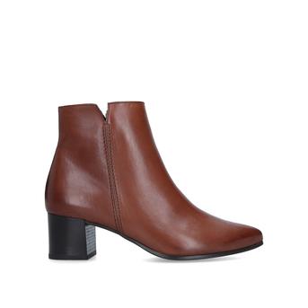 Dalia Brown Block Heel Ankle Boots from Paul Green