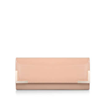 kurt geiger nude clutch bag