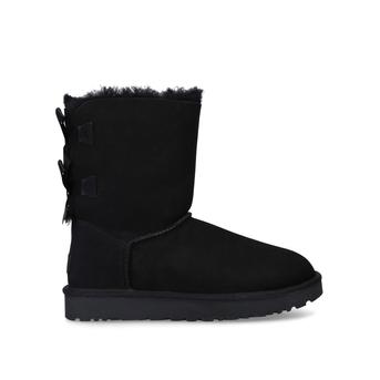 Bailey Bow Ii Black Ankle Boot With Double Bow At The Back from UGG
