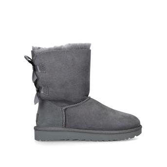 Bailey Bow Ii Grey Ankle Boot With Double Bow At The Back from UGG