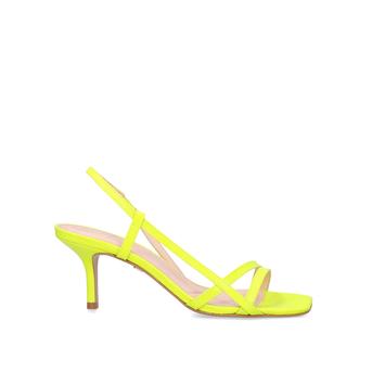 Feefee Yellow Stiletto Heel Strappy Sandals from KG Kurt Geiger