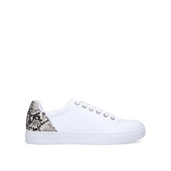 Shade White Lace Up Trainers With Snake Print Heel from Nine West