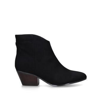 Tristin Black Block Heel Ankle Boots from Nine West