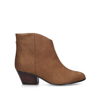 Tristin Brown Block Heel Ankle Boots from Nine West