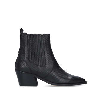 black leather ankle boots kurt geiger