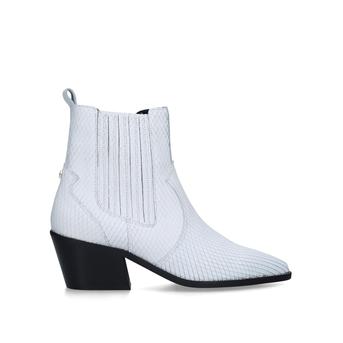 Stella White Western Style Ankle Boots from Carvela