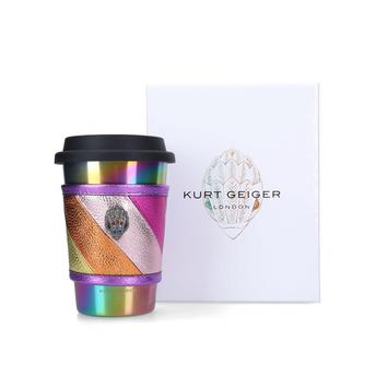 The Kensington Brew Rainbow Sleeve Travel Mug from Kurt Geiger London