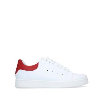 Wiley White And Red Lace Up Trainers from KG Kurt Geiger