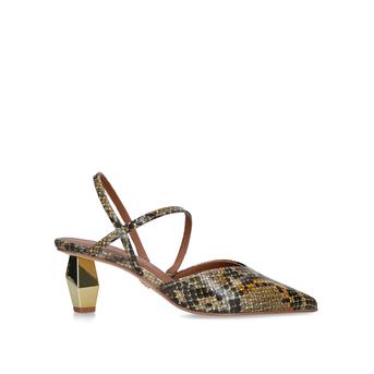 Della Sling Yellow Snake Print Courts from Kurt Geiger London