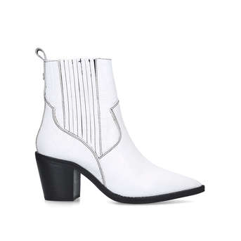 white cowboy booties