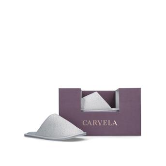Otty Slipper Silver Embellished Slippers In Gift Box from Carvela