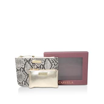 Peggy Gift Set Gold And Snake Print Gift Set from Carvela