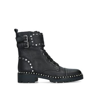 Jennifer Black Studded Lace Up Biker Boots from Sam Edelman