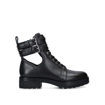 Bensen Bootie Black Lace Up Biker Boots from Michael Michael Kors