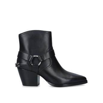 Goldie Bootie Black Block Heel Ankle Boots from Michael Michael Kors
