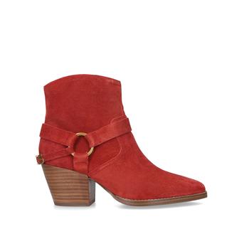 Goldie Bootie Rust Block Heel Ankle Boots from Michael Michael Kors