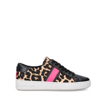 Irving Stripe Lace Up Leopard Print Lace Up Trainers from Michael Michael Kors