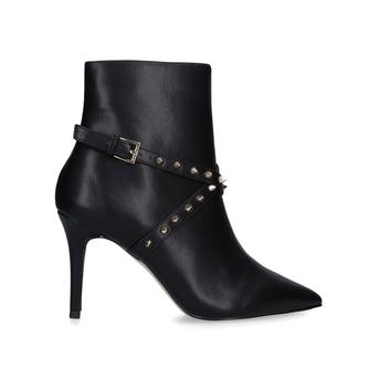 Saskia Black Stiletto Heel Ankle Boots With Studded Strap from KG Kurt Geiger