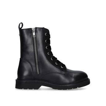 kurt geiger lace up boot in black