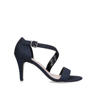 Kind Navy Glitter Heeled Sandals from Carvela