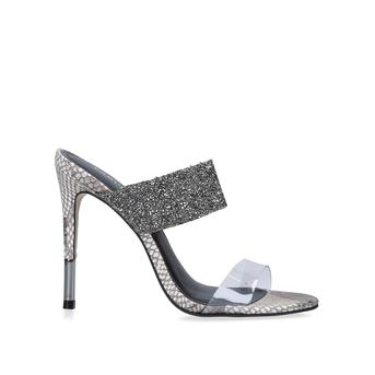Ghost Jewel Snake Print Embellished Stiletto Heel Sandals from Carvela