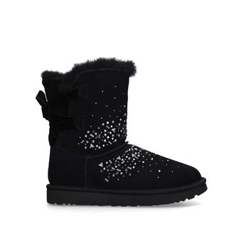 Classic Galaxy Short Black Studded Suede Boots from UGG