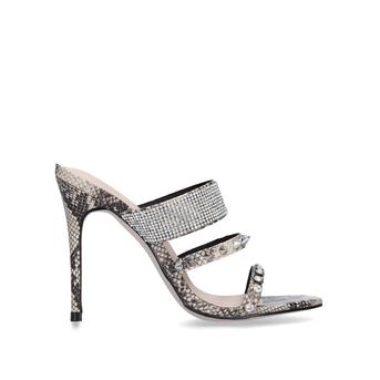 Fable Snake Print Embellished Strappy Stiletto Heels from KG Kurt Geiger