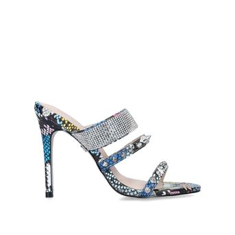 Fable Snake Print Embellished Strappy Stiletto Heel Sandals from KG Kurt Geiger