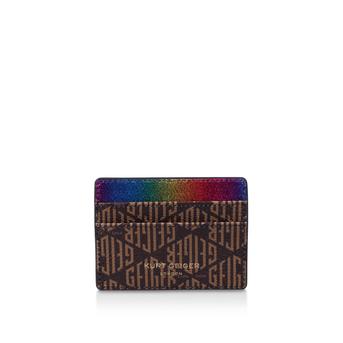 Monogram Card Holder Monogram Card Holder With Rainbow Detail from Kurt Geiger London