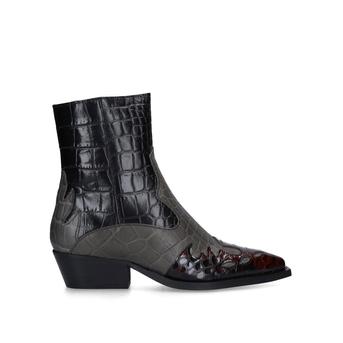 Delta Black Western Style Ankle Boots from Kurt Geiger London