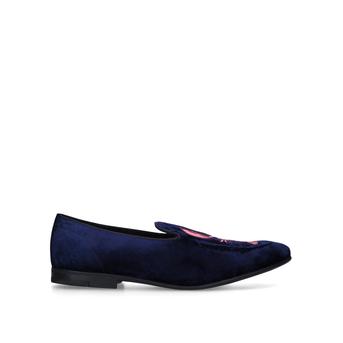 Fauna Men's Blue Velvet Lobster And Jellyfish Loafers from Kurt Geiger London