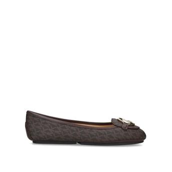 Lillie Moc Brown Branded Moccasins from Michael Michael Kors