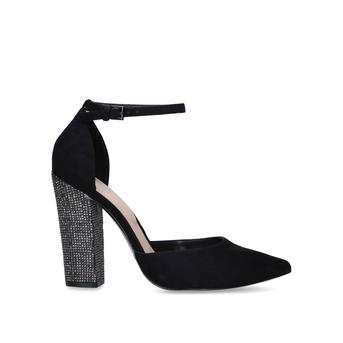 Nicholes Black Embellished Block Heels from Aldo
