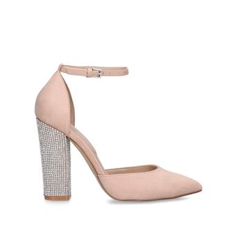 Nicholes Nude Embellished Block Heels from Aldo