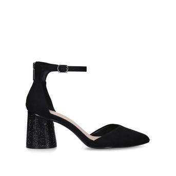 Tery Black Embellished Block Heel Courts from Aldo