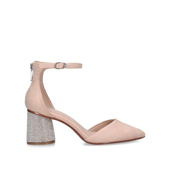 Tery Nude Embellished Block Heel Courts from Aldo