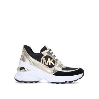 Mickey Trainer Black And Gold Chunky Trainers from Michael Michael Kors