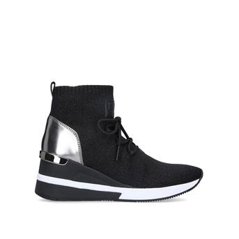 Skyler Lace Up Bootie Black Lace Up Sock Trainers from Michael Michael Kors